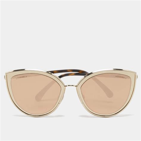 chanel cateye sunglasses|Chanel sunglasses with clear sides.